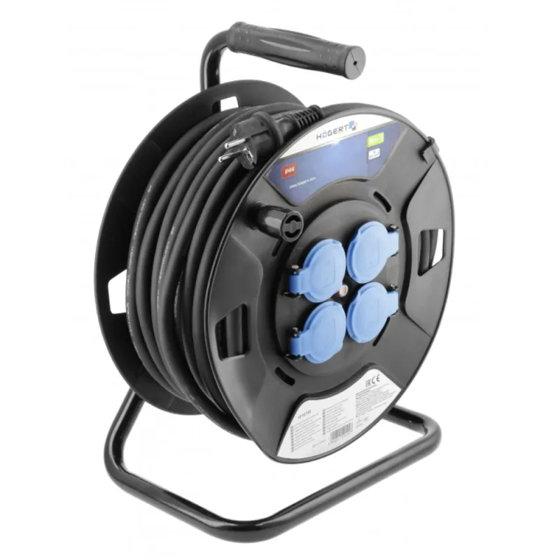 Tambor de cable con aislamiento de caucho 30 m.