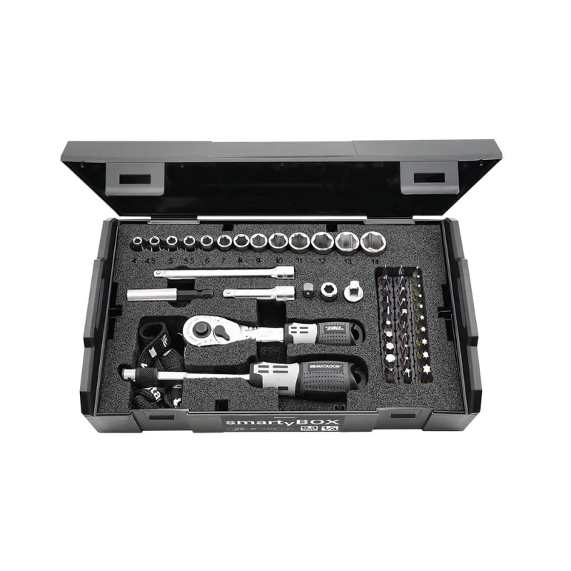 Stc key set smartybox sun, 52-pc., 1/4: 4-14 mm + set de mordida