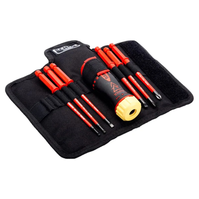 Ajuste de destornillador de trinquete de 6 partes de 1000 v | 808061