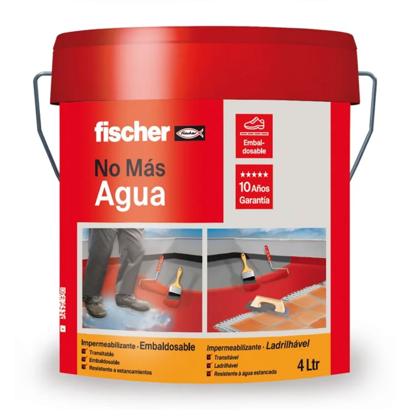 Membrana de poliuretano fischer 4kg gris