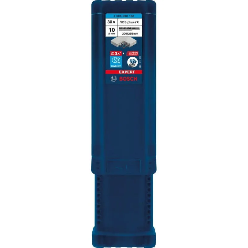 Taladro de martillo experto sds puls-7x, 10 x 200 x 265 mm, 30 pc.