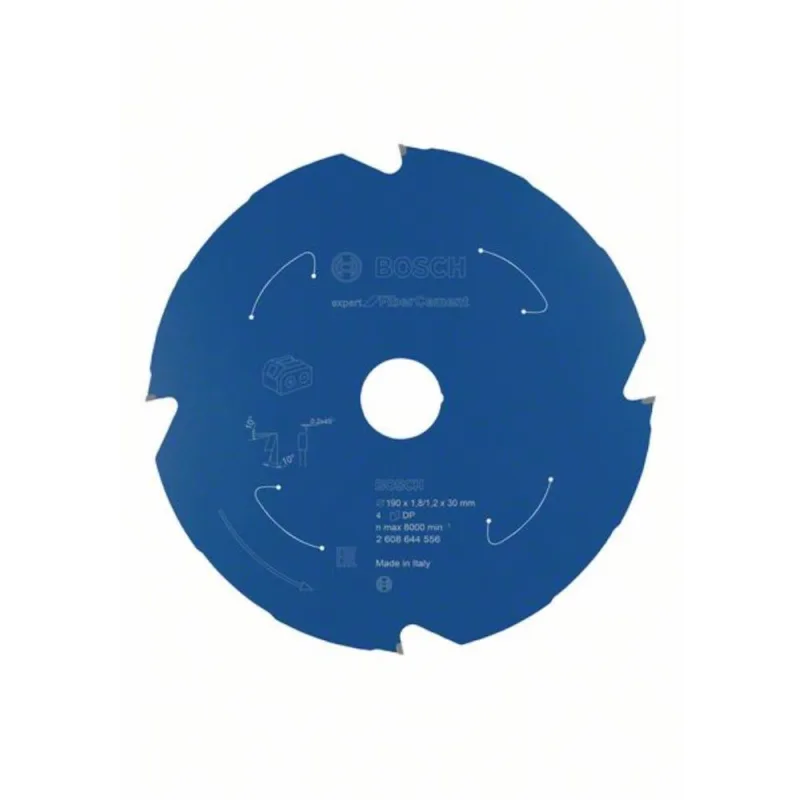 Hoja de sierra circular experto para fibra, 190 x 1.8 / 1.2 x 30, 4 dientes