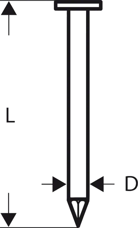 Cola de tira de cabeza redonda sn21rk 60 2.8 mm. 60 mm. rubio