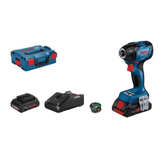 Bosch gdr 18v-210 c - 2 baterías 4,0 ah, cargador + módulo bluetooth cgy 42 - 06019j0102