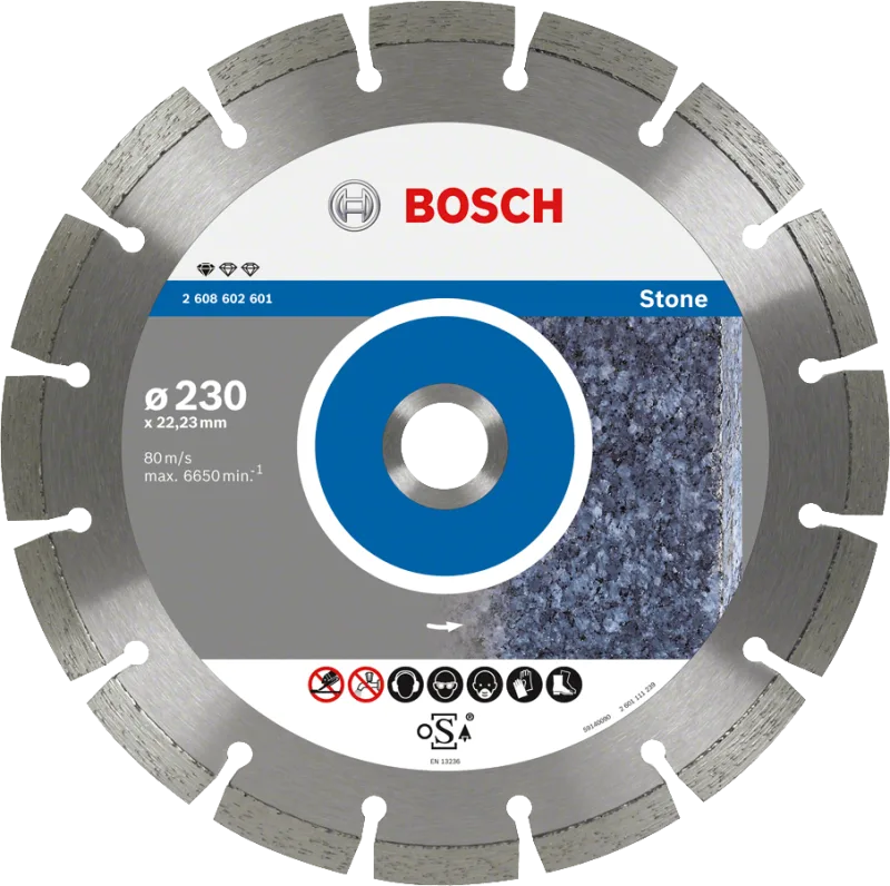 Placa de corte de diamante estándar para piedra. 350 x 20.0