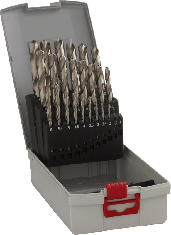 Set de taladro metálico hss-g. din 338. 135 °. 19 partes.