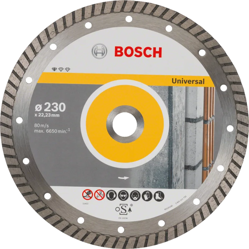 Estándar de placa de corte de diamantes para el turbo universal.