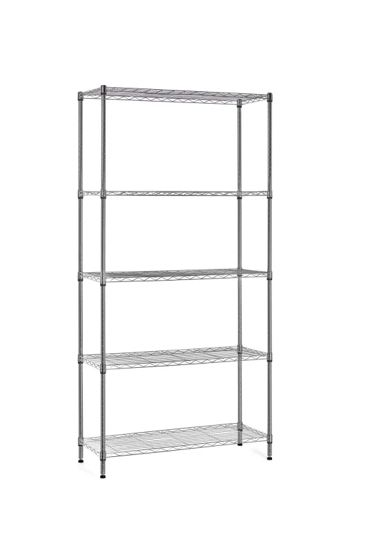 Estanteria ajustable 5/b 180x90x35cm, cromo