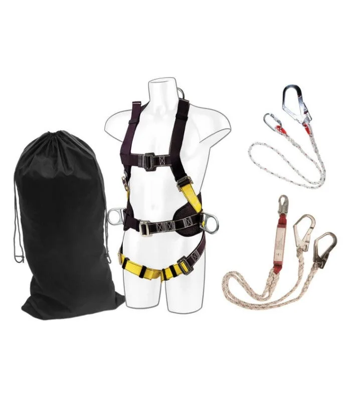 Equipo de construcción con arnés comfort plus de 2 puntos portwest fp65