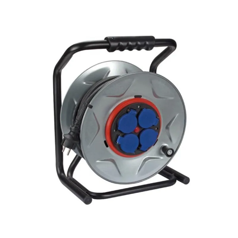 Perel enrouleur professionnel avec système anti-rotation - câble en