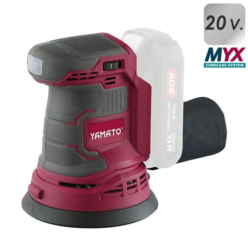 Lijadora orbital a bateria 20 v. sin bateria (solo cuerpo)