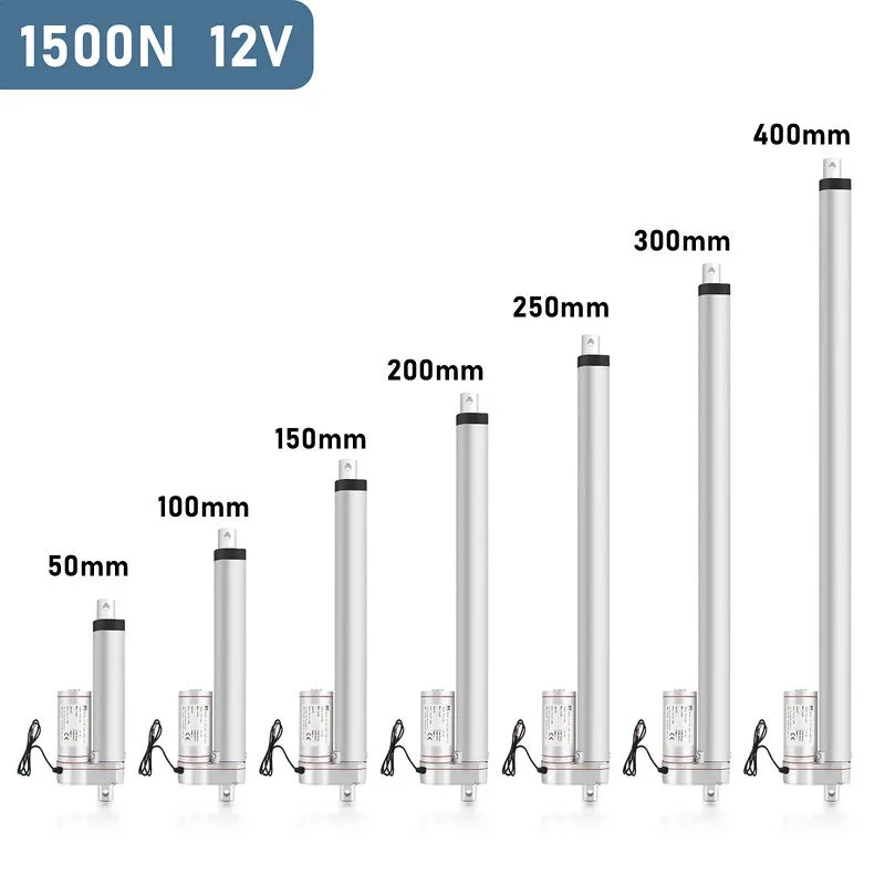 Actuador lineal 12 v, motor lineal 300 mm actuador lineal accionamiento motor lineal 1500 n
