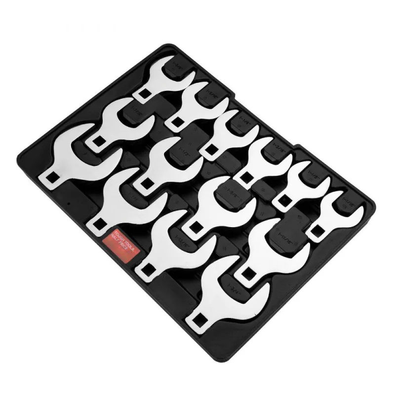 Juego de llaves de pata de cabra, crowfoot y garras sae con estuche tekmaquinas