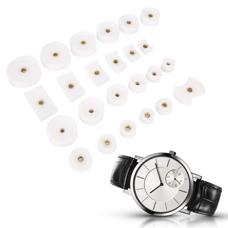 24 piezas de troqueles de prensa para caja trasera de reloj, accesorio de prensa, herramienta de reparación