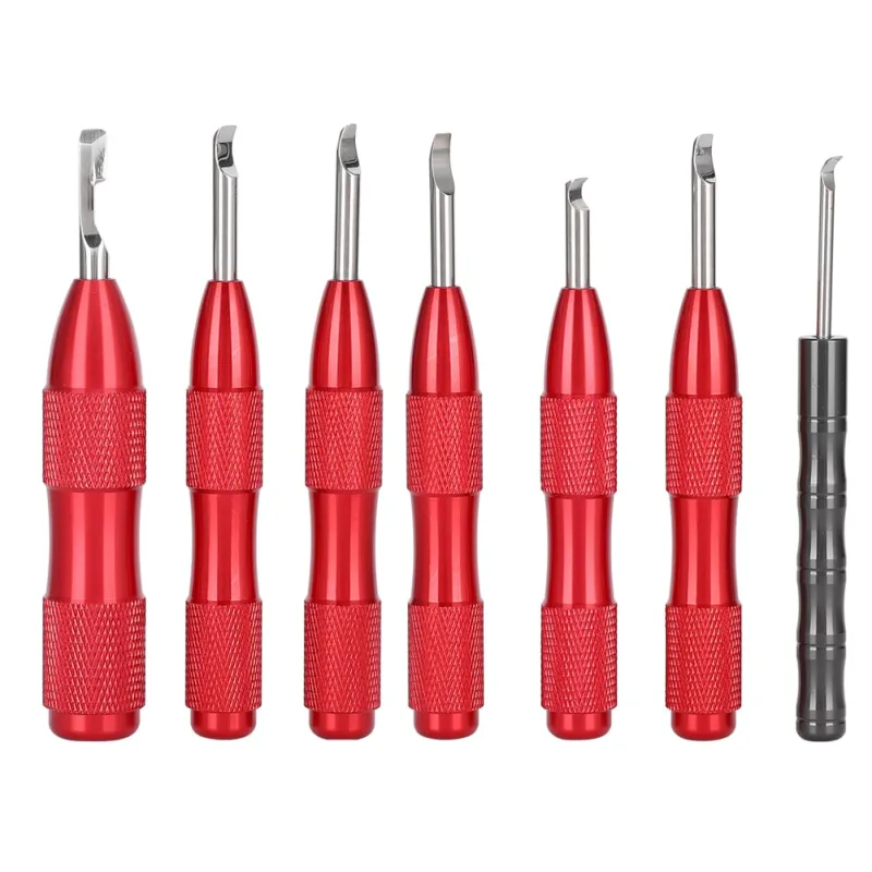 Juego de 7 cuchillas para abrir cajas de relojes, herramienta de reparación de relojeros, para quitar ta