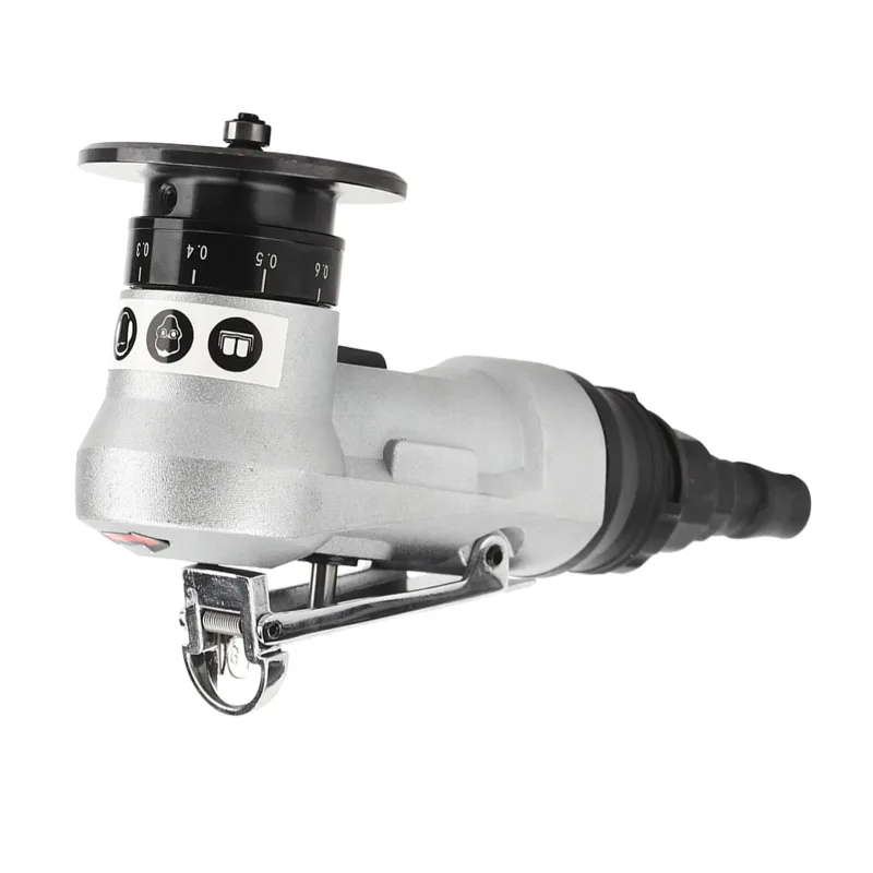 Minimáquina de biselado neumática de 45° con corte de rebabas en arco, herramienta neumática recta (interfaz tipo ue)