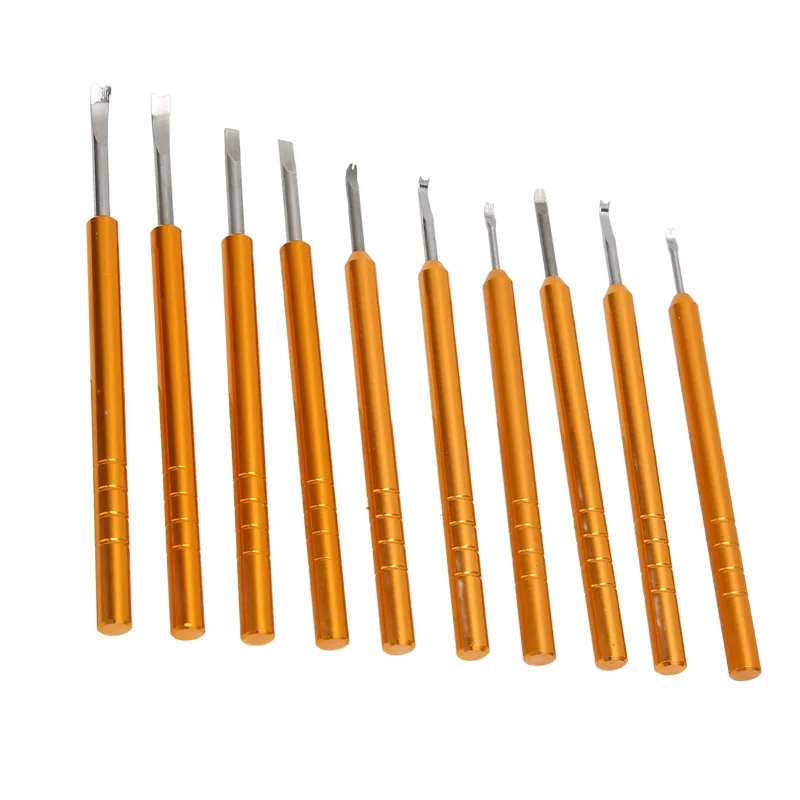 10 piezas de extractor de manecillas de reloj, tipo palanca, herramienta profesional para reparación