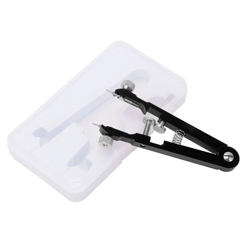 Alicates para barra de resorte de reloj con pasadores en las puntas herramienta para quitar correas de reloj en forma de v de aleación de alumin