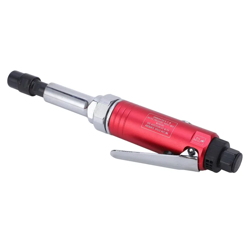 Amoladora neumática de aleación de aluminio, 20 000 rpm, pinza de 3 mm y 6 mm, herramienta de pulido neumática recta (estilo japonés)