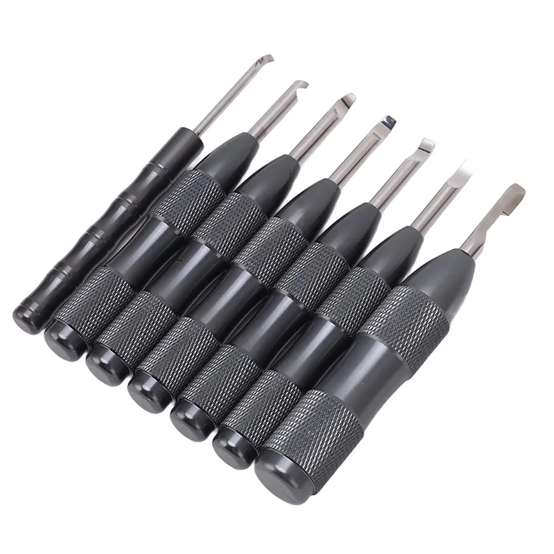 7 piezas de herramienta para abrir la tapa trasera del reloj, herramienta de reparación de relojes con palanca de aleación de aluminio de múl