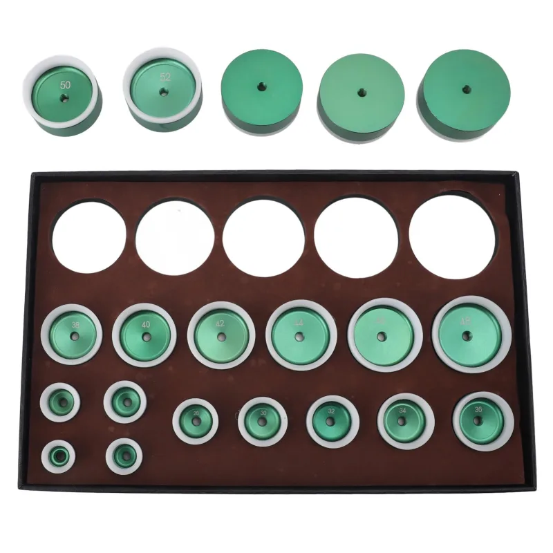 Juego de 20 matrices para reloj de 20 a 58 mm, resistente, para prensar la caja trasera, para reparación