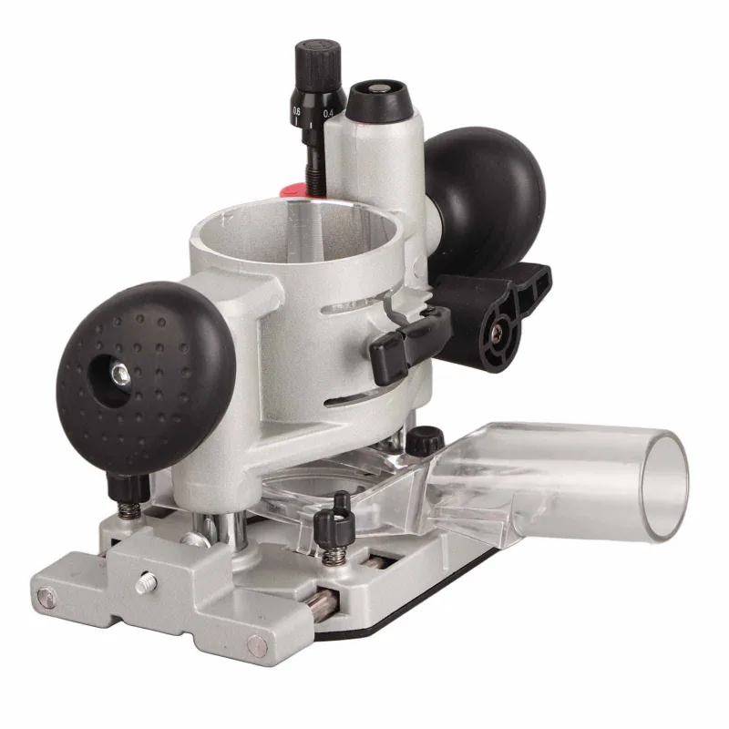 Kit de base de inmersión para enrutador compacto, cubierta para máquina recortadora con doble manija, cubierta protectora transparente para c