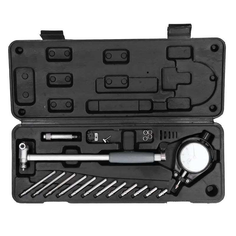 Juego de indicadores de cuadrante de aleación de aluminio con precisión de 0,01 mm y rango de 5