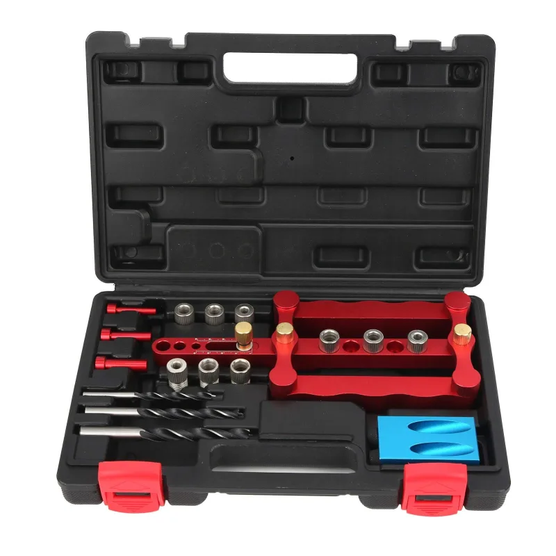 Juego de localizador de punzones guía de perforación de orificios de aleación de aluminio con escala para c