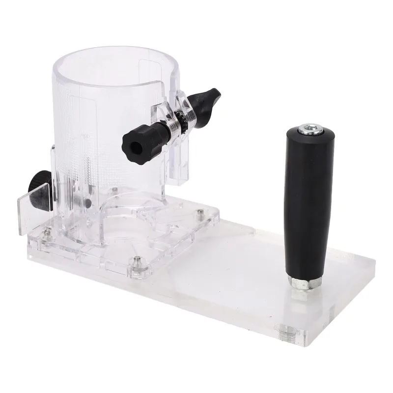 Protector de herramientas eléctricas, plástico transparente, resistente al desgaste, base para recortadora de carpintería para