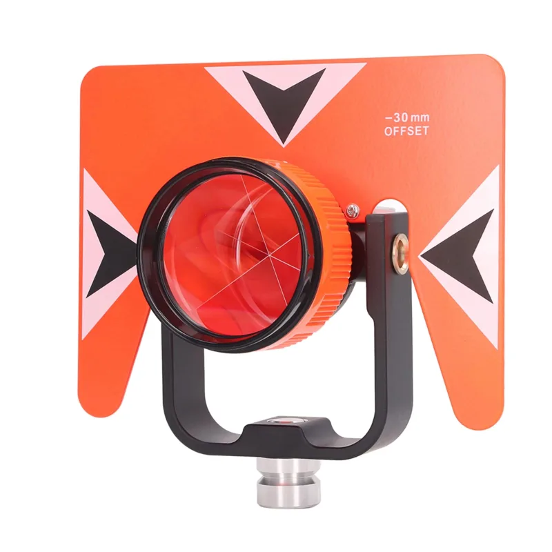 Prisma de inclinación simple universal de 64 mm con perilla de latón a prueba de herrumbre y carcasa de abs, prisma de topografía pa