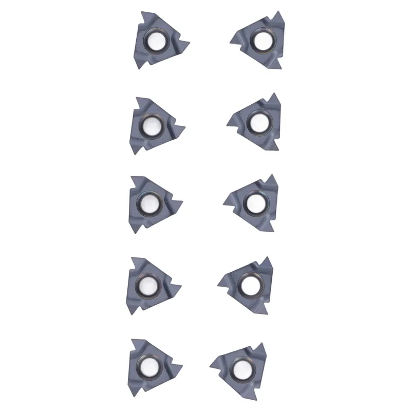 Juego de 10 insertos de torneado de carburo, mano de obra exquisita, inserto de fresado estable de alta dureza para torno cnc