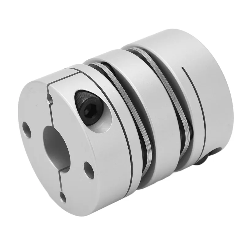 Clip de acoplamiento doble para montaje en u, acoplador de diafragma tipo 2 para conectar servomotores y motores p