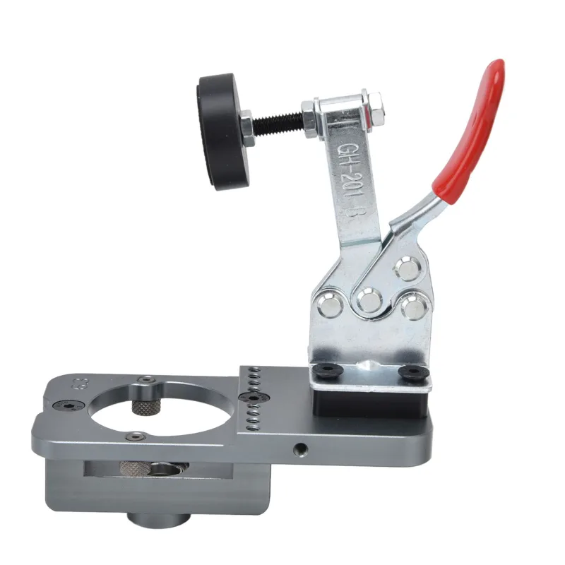 Plantilla de bisagra ajustable para perforadora de carpintería, guía de perforación, localizador, herramienta manual de 35 mm,