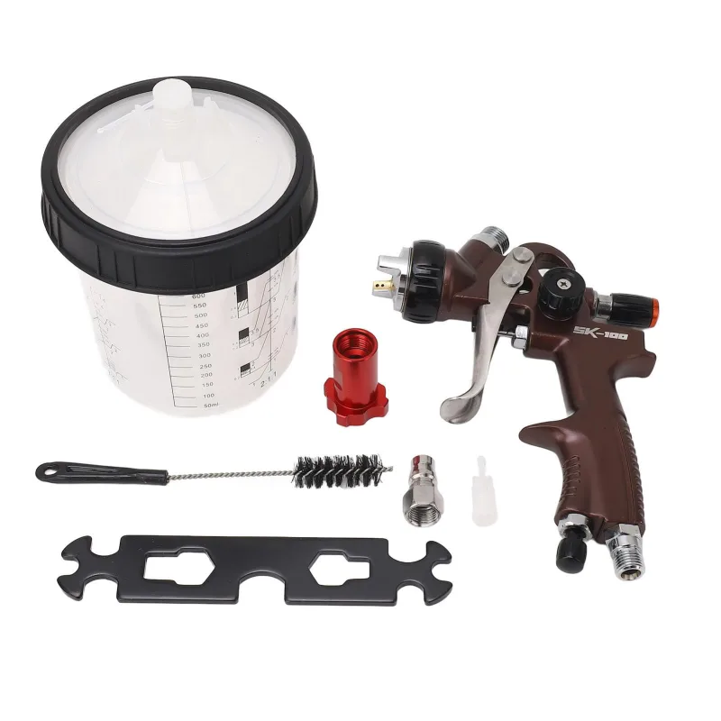 Kit prémium de pistola pulverizadora de aire air green, pulverizador de pintura de alta atomización para coches, casas, bricolaje, pintura