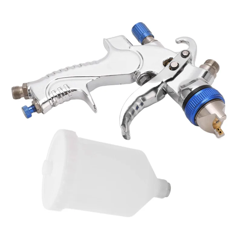 Kit de pistola pulverizadora con jarra de pintura, conector de entrada de aire, manómetro, aguja de ajuste de fluido, juego de pistola pul