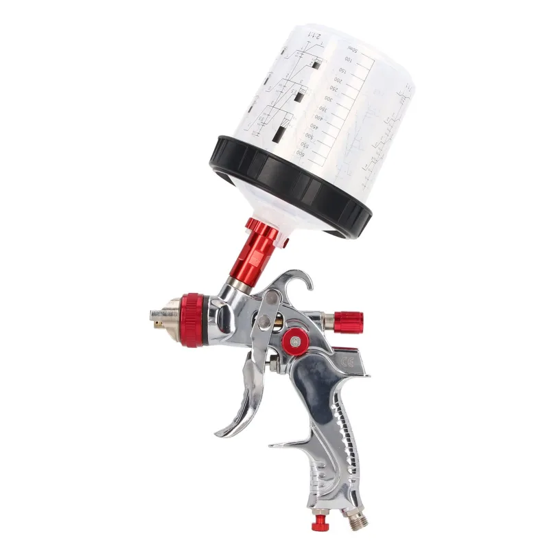Pistola pulverizadora de pintura automotriz hvlp con boquilla de 1,4 mm, 1,7 mm y 2,0 mm kit de soplete pulverizador de pintura para automóvil