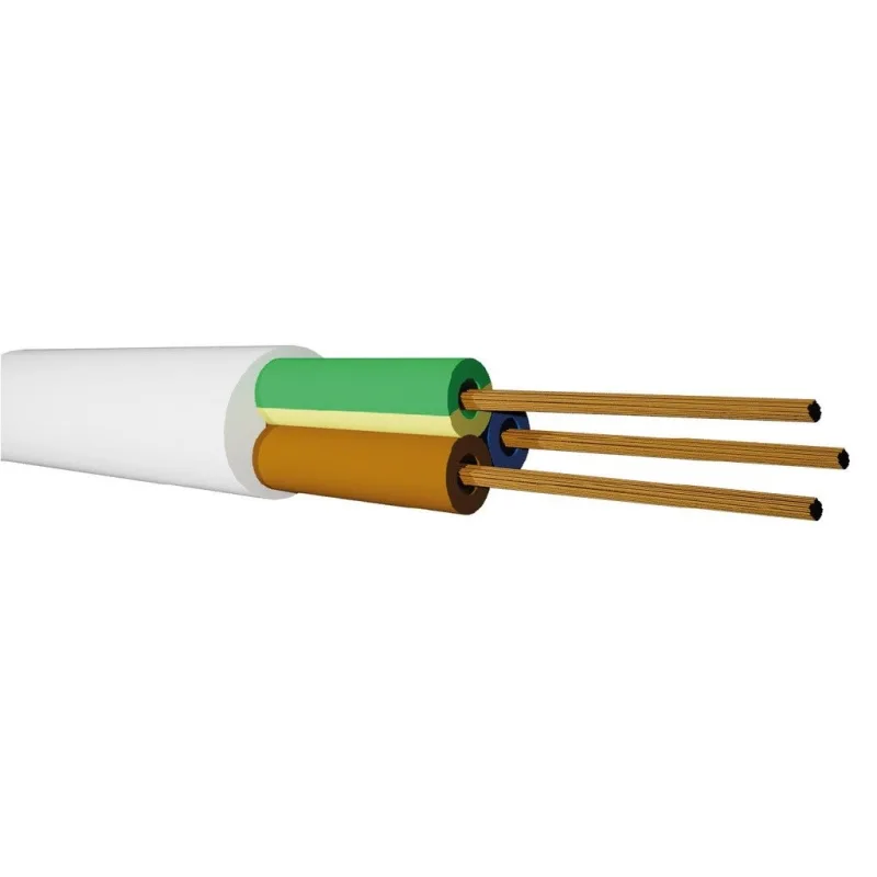 Rollo 50m manguera (3x1.5mm) blanco