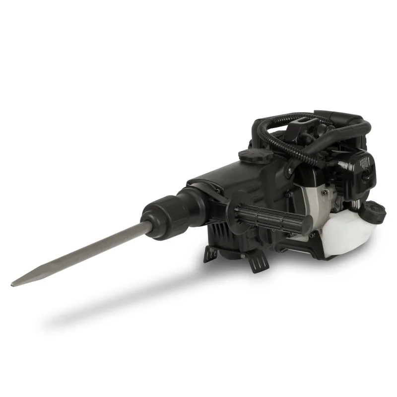 Taladro percutor a gasolina eberth con una potencia de 1200 vatios, 12 julios, broca sds y cincel puntiagudo sds incluidos