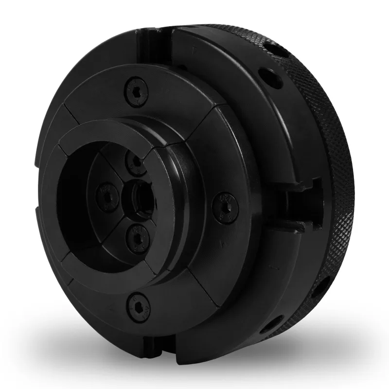 Eberth mandril de cuatro mordazas de 100 mm, mandril de 4 mordazas con centrado automático, rosca de conexión 1-8tpi