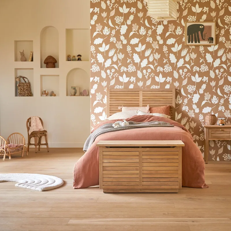 Tikamoon baúl infantil suzette de teca maciza