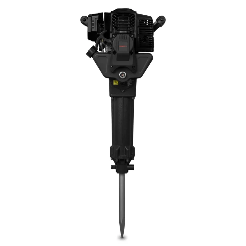 Eberth martillo picador cincelador térmico de gasolina 2,5 cv, motor de 2 tiempos, 700-1500 golpes/min, 20-55 julios, toma sds hex 30 mm