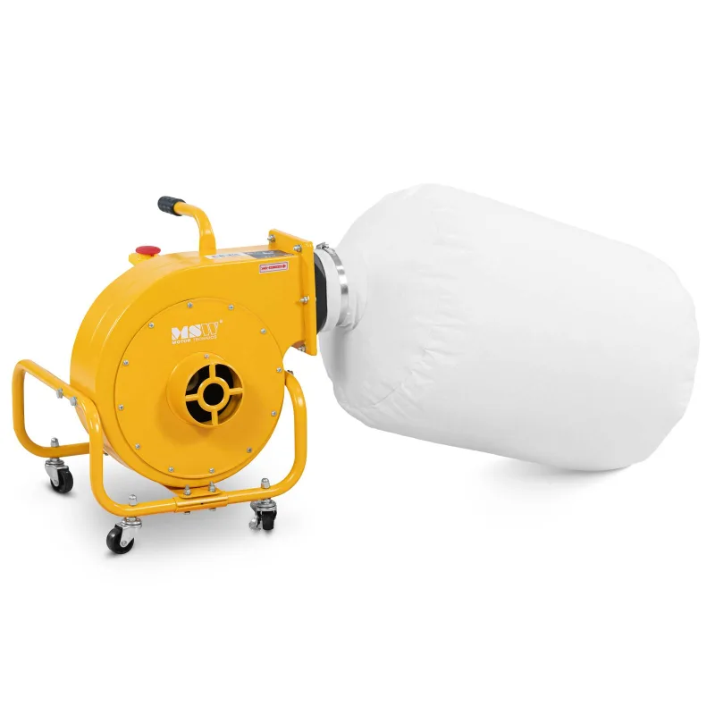 Extractor de polvo y virutas de madera - 850 m³/h - 56 l