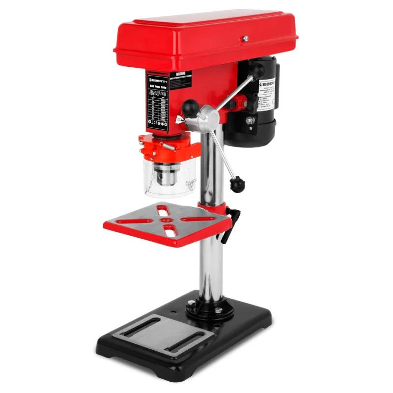 Eberth taladro de banco, taladro de columna, 550 vatios, carrera del husillo 50 mm, mandril ø3-16 mm, 9 velocidades máx. 2350 rpm