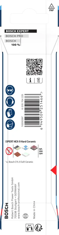 Broca de diamante para azulejo ø 6 mm bosch professional