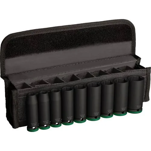 Coffret de 9 douilles à chocs pro impact 1/2'' m10 - 27 77mm - bosch - 2608003040