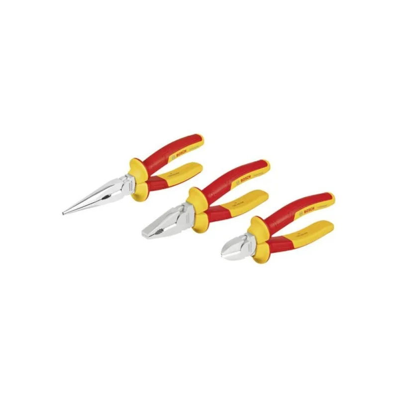 Juego de alicates vde bosch professional (3 piezas)