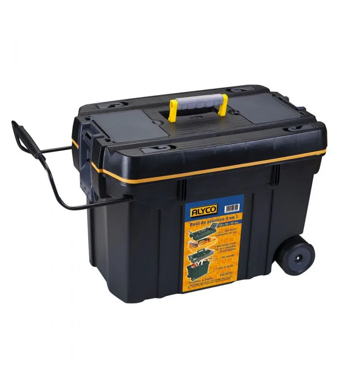 Baul de plástico 4 en 1 con ruedas alyco