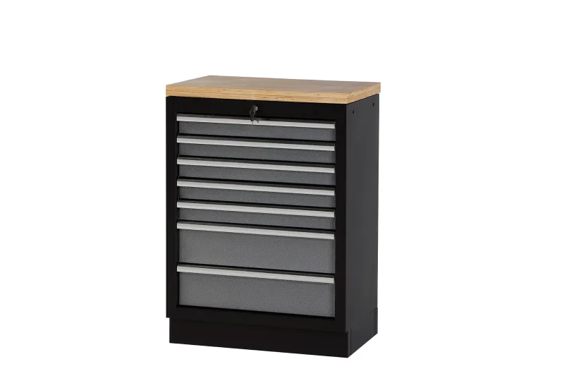 Armario base de 7 cajones base de madera alyco ref.129866