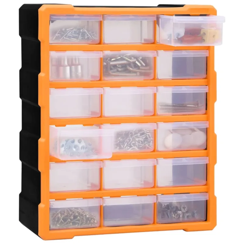 Organizador multicajones con 18 cajones intermedios 38x16x47 cm - comfortxl