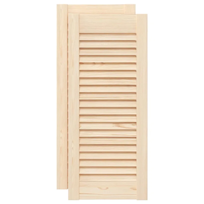 Puerta de armario de lamas 2 uds 69x29,5 cm madera de pino - comfortxl
